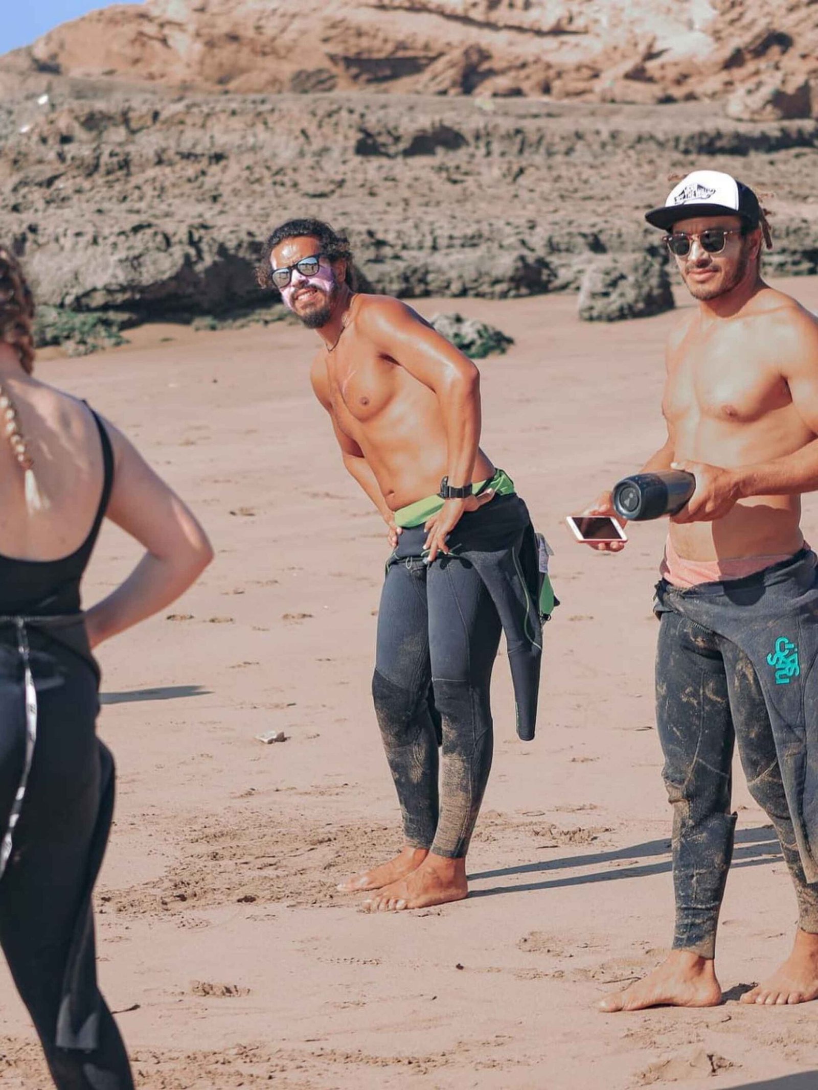 Spearsurf crew on the Morocco coast